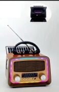 Everton RT-730 Klasik Retro , Solar Enerjili , LEDLİ , Fenerli , Nostalji Bluetooth/USB/Sd/ Radyo Mp3 Player Müzik Kutusu