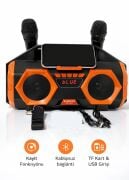 Everton Rt-421 Çift Mikrofonlu Karaoke Büyük Boy Bluetooth Radyo Müzik Çalar