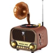 Everton RT-728 Şık Tasarımlı Gramafon Görünümlü Klasik Retro Nostalji Bluetooth/USB/Sd/ Radyo Mp3 Player Müzik Kutusu