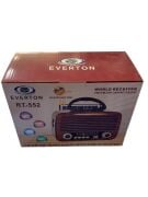 Everton RT-552  Vintage Retro Solar Enerjili Fenerli , Nostalji Bluetooth/USB/Sd/ Radyo Mp3 Player Müzik Kutusu