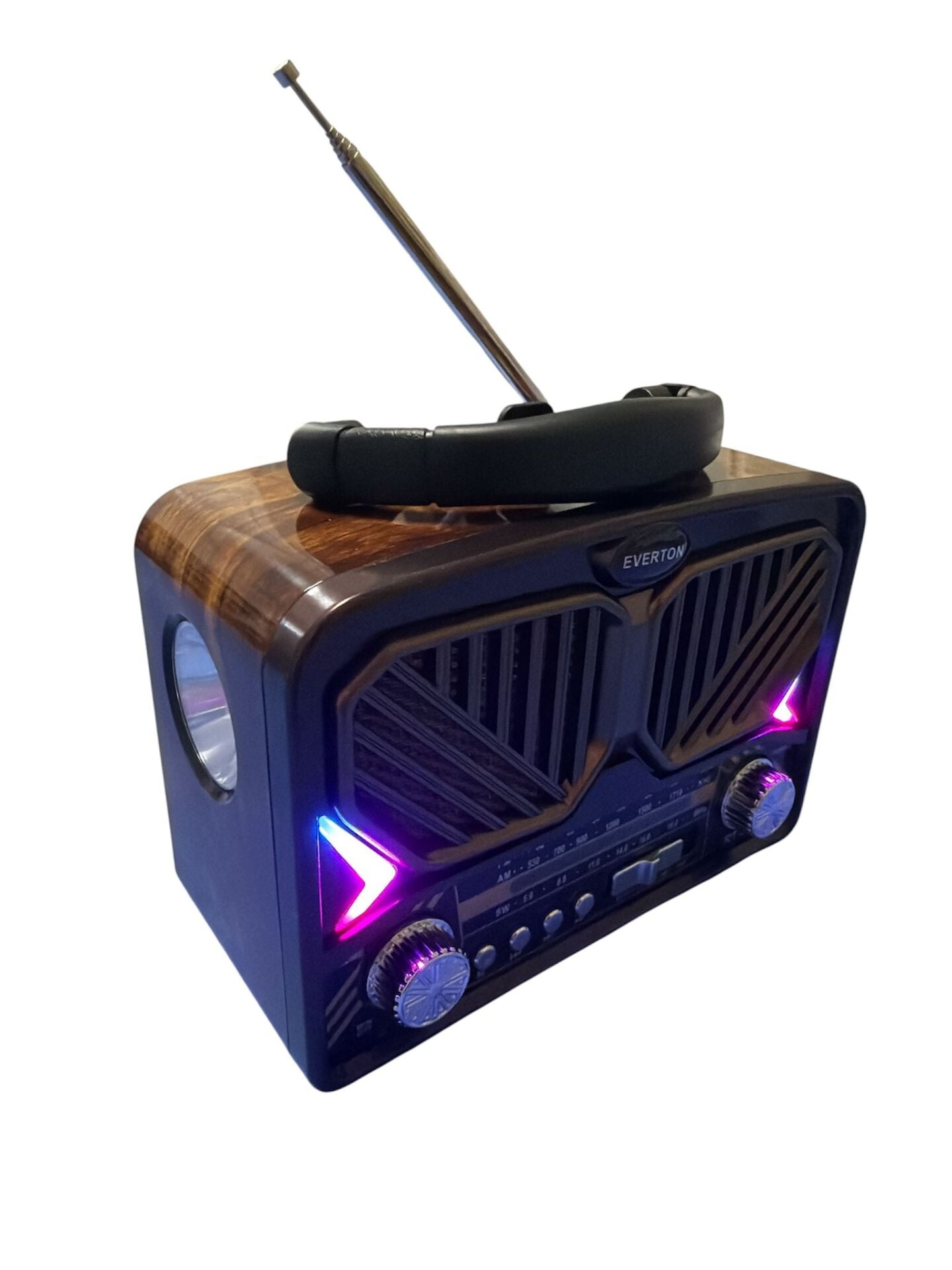 Everton RT-571  Eskitme Retro Solar Enerjili Fenerli , Nostalji Bluetooth/USB/Sd/ Radyo Mp3 Player Müzik Kutusu