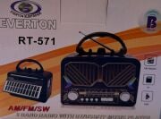 Everton RT-571  Eskitme Retro Solar Enerjili Fenerli , Nostalji Bluetooth/USB/Sd/ Radyo Mp3 Player Müzik Kutusu