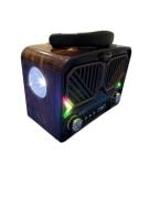 Everton RT-571  Eskitme Retro Solar Enerjili Fenerli , Nostalji Bluetooth/USB/Sd/ Radyo Mp3 Player Müzik Kutusu