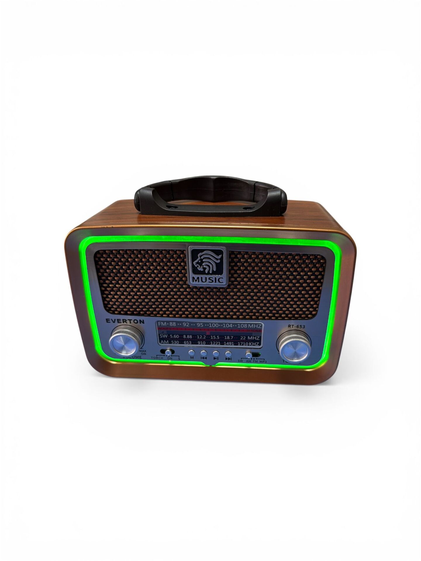 Everton RT-653  Klasik Çok Satan Solar Enerjili Fenerli , Nostalji Bluetooth/USB/Sd/ Radyo Mp3 Player Müzik Kutusu