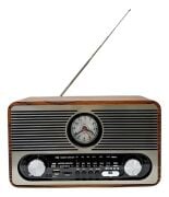 Everton RT-566 Klasik RETRO Saat Görünümlü , Nostalji Bluetooth/USB/Sd/ Radyo Mp3 Player Müzik Kutusu