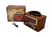 Everton RT-732 Klasik Şömine Görünümlü , Nostalji Bluetooth/USB/Sd/ Radyo Mp3 Player Müzik Kutusu