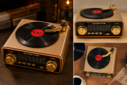 Everton RT-604 Plak Tasarımlı ve Görünümlü , Nostalji Bluetooth/USB/Sd/ Radyo Mp3 Player Müzik Kutusu