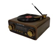 Everton RT-604 Plak Tasarımlı ve Görünümlü , Nostalji Bluetooth/USB/Sd/ Radyo Mp3 Player Müzik Kutusu