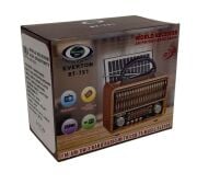 Everton RT-751 Solar Tasarımlı ve  Klasik Görünümlü , Nostalji Bluetooth/USB/Sd/ Radyo Mp3 Player Müzik Kutusu