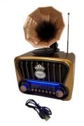 Everton RT-605 Gramafon Tasarımlı ve Görünümlü , Nostalji Bluetooth/USB/Sd/ Radyo Mp3 Player Müzik Kutusu