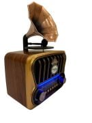 Everton RT-605 Gramafon Tasarımlı ve Görünümlü , Nostalji Bluetooth/USB/Sd/ Radyo Mp3 Player Müzik Kutusu