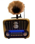 Everton RT-605 Gramafon Tasarımlı ve Görünümlü , Nostalji Bluetooth/USB/Sd/ Radyo Mp3 Player Müzik Kutusu