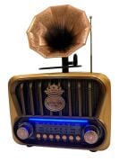 Everton RT-605 Gramafon Tasarımlı ve Görünümlü , Nostalji Bluetooth/USB/Sd/ Radyo Mp3 Player Müzik Kutusu
