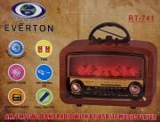 Everton RT-741 Şömine Tasarımlı ve Görünümlü BÜYÜK , Nostalji Bluetooth/USB/Sd/ Radyo Mp3 Player Müzik Kutusu