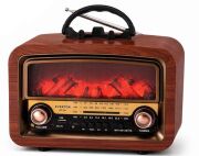 Everton RT-741 Şömine Tasarımlı ve Görünümlü BÜYÜK , Nostalji Bluetooth/USB/Sd/ Radyo Mp3 Player Müzik Kutusu