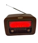 Everton RT-742 Şömine Tasarımlı ve Görünümlü BÜYÜK , Nostalji Bluetooth/USB/Sd/ Radyo Mp3 Player Müzik Kutusu