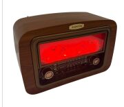 Everton RT-742 Şömine Tasarımlı ve Görünümlü BÜYÜK , Nostalji Bluetooth/USB/Sd/ Radyo Mp3 Player Müzik Kutusu