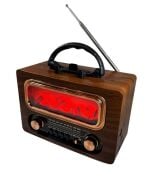 Everton RT-731 Klasik Şömine Görünümlü , Nostalji Bluetooth/USB/Sd/ Radyo Mp3 Player Müzik Kutusu