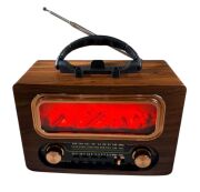 Everton RT-731 Klasik Şömine Görünümlü , Nostalji Bluetooth/USB/Sd/ Radyo Mp3 Player Müzik Kutusu
