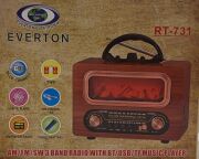 Everton RT-731 Klasik Şömine Görünümlü , Nostalji Bluetooth/USB/Sd/ Radyo Mp3 Player Müzik Kutusu