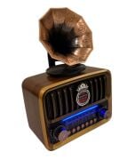 Everton RT-606 Gramafon Tasarımlı ve Görünümlü , Nostalji Bluetooth/USB/Sd/ Radyo Mp3 Player Müzik Kutusu