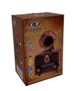 Everton RT-607 Gramafon Tasarımlı ve Görünümlü , Nostalji Bluetooth/USB/Sd/ Radyo Mp3 Player Müzik Kutusu