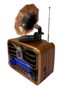 Everton RT-607 Gramafon Tasarımlı ve Görünümlü , Nostalji Bluetooth/USB/Sd/ Radyo Mp3 Player Müzik Kutusu