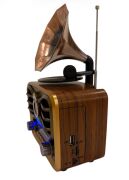 Everton RT-607 Gramafon Tasarımlı ve Görünümlü , Nostalji Bluetooth/USB/Sd/ Radyo Mp3 Player Müzik Kutusu