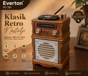 Everton RT-381 Özel Plak Tasarım Klasik Retro Nostalji Bluetooth/USB/Sd/ Radyo Mp3 Player Müzik Kutusu
