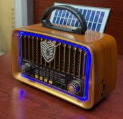 Everton RT-688 Klasik Retro Solar Güneş Enerjili LEDLİ Nostalji Bluetooth/USB/Sd/ Radyo Mp3 Player Müzik Kutusu