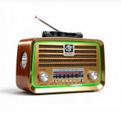 Everton RT-717 Klasik Retro Solar Güneş Enerjili LEDLİ Fenerli Nostalji Bluetooth/USB/Sd/ Radyo Mp3 Player Müzik Kutusu