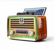 Everton RT-717 Klasik Retro Solar Güneş Enerjili LEDLİ Fenerli Nostalji Bluetooth/USB/Sd/ Radyo Mp3 Player Müzik Kutusu