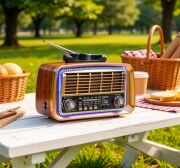 Everton RT-610 Klasik Retro Solar Güneş Enerjili LEDLİ Nostalji Bluetooth/USB/Sd/ Radyo Mp3 Player Müzik Kutusu