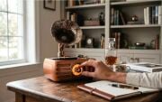Everton RT-704 Özel Plak Gramafon Tasarımlı Klasik Retro Nostalji Bluetooth/USB/Sd/ Radyo Mp3 Player Müzik Kutusu