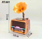 Everton RT-601 Özel Plak Gramafon Tasarımlı Ledli Klasik Retro Nostalji Bluetooth/USB/Sd/ Radyo Mp3 Player Müzik Kutusu