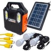 Everton RT-903BT Solar Panelli Mp3 Radyo Işıldak Fener Aydınlatma Kırmızı Soslu