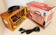 Everton RT-811 Bluetooth Nostalji ,Şarjlı 3 Band Radyo ,usb, sd ,Aux, mp3 Ortaboy Fenerli Müzik Kutusu