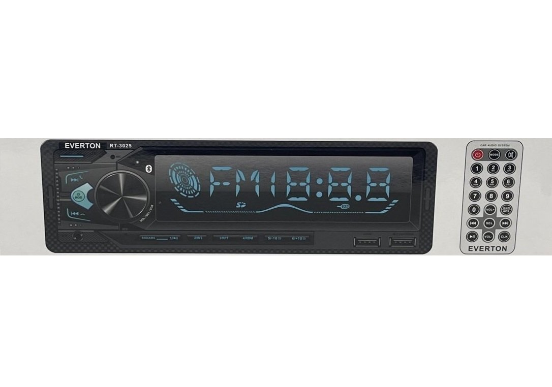 Everton RT-3025 ÇİFT USB\'li USB-SD-FM-AUX- Bluetooth Oto Teyp 4x60 Watt