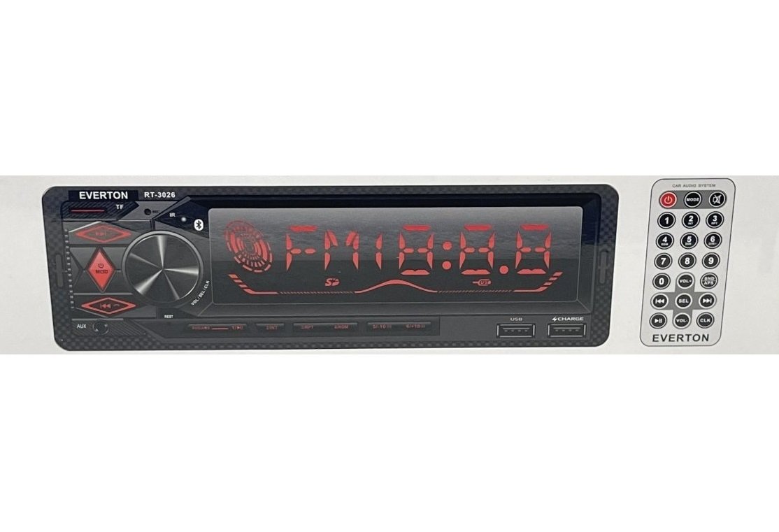 Everton RT-3026 ÇİFT USB\'li USB-SD-FM-AUX- Bluetooth Oto Teyp 4x60 Watt