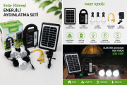 DAT AT-999 Güneş Enerjili Solar Panel Aydınlatma Sistemi