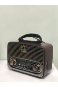 Everton RT-830 Güneş Enerjili Bluetooth, Nostalji , FM/AM/SW 3 Band Radyo ,usb, sd ,Aux mp3 player
