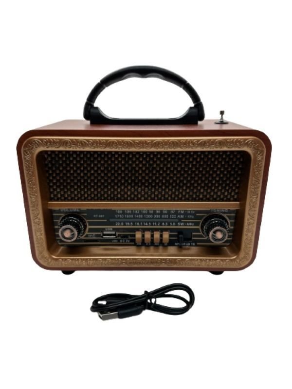 Everton RT-861 Orta Boy Nostalji Müzik Kutusu, Bluetooth, Usb/Sd/Aux/Fm 3 Band Radyo TWS