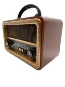 Everton RT-861 Orta Boy Nostalji Müzik Kutusu, Bluetooth, Usb/Sd/Aux/Fm 3 Band Radyo TWS