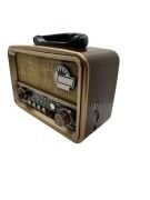 Ataşbey RT-827 Orta Boy Solar Güneş Enerjili Bluetooth, Nostalji , FM/AM/SW 3 Band Radyo ,usb, sd ,Aux mp3 player