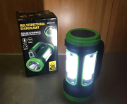 PS-0818A 5w+15w Uzun Menzilli Solar Güneş Panelli Powerbank+USB Çıkış Ultra Güçlü Ledli Şarjlı Fener