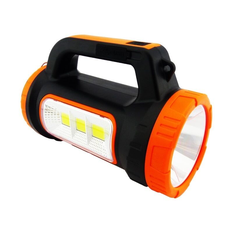PS-0818C 5w+15w Uzun Menzilli Solar Güneş Panelli Powerbank+USB Çıkış Ultra Güçlü Ledli Şarjlı Fener