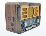 Everton RT-671 Orta Boy Solar Güneş Enerjili Bluetooth, Nostalji , FM/AM/SW 3 Band Radyo ,usb, sd ,Aux mp3 player