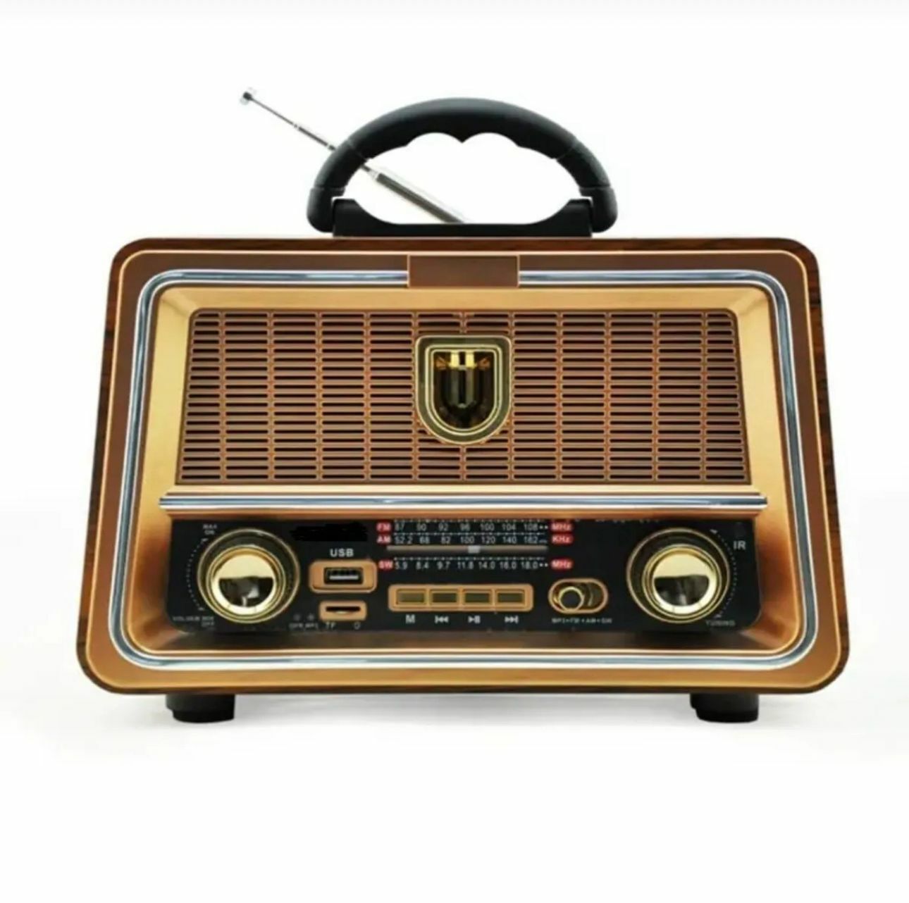 Everton RT-833 Bluetooth, Usb/Sd/Aux/Fm 3 Band Radyo Nostalji Müzik Kutusu Büyük Boy