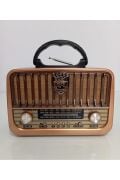 RT-878  Ahşap Nostaljik Görünümlü Fenerli Bluetoothlu USB-SD Card Mp3 Çalar Radyo Müzik Kutusu