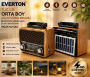 Everton RT-675 Orta Boy Solar Güneş Enerjili Bluetooth/USB/Sd kart/ Radyo mp3 Player Müzik Kutusu